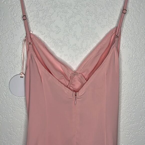 NWT More To Come Revolve Natasha Ruffle Midi Dress in Pink Small - Picture 8 of 15